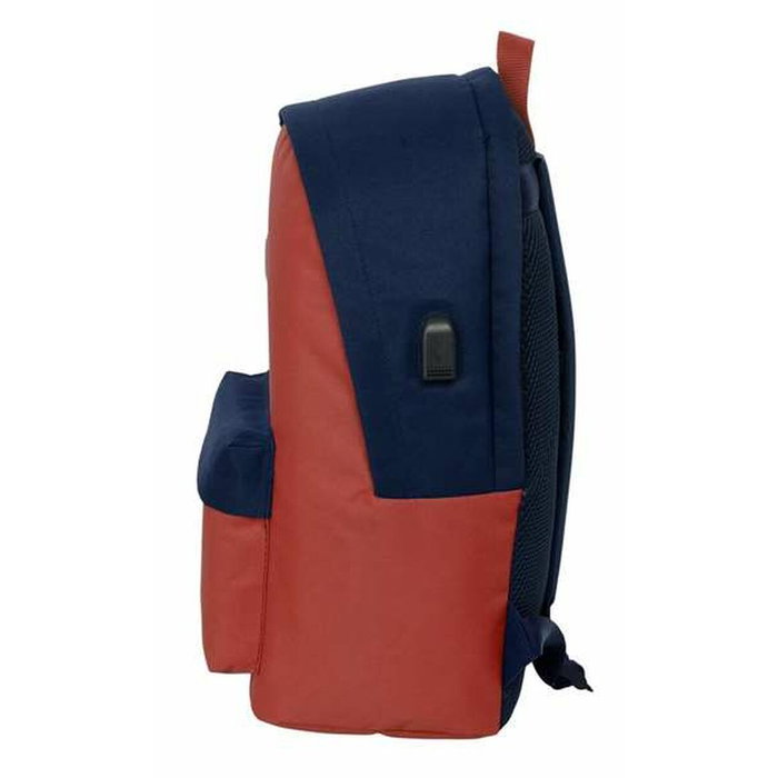 Cartable El Pulpo Rouge Blue marine 31 x 44 x 18 cm