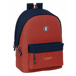 Cartable El Pulpo Rouge Blue marine 31 x 44 x 18 cm