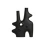 Home ESPRIT Vase Abstrait Moderne Noir Aluminium 30 x 5 x 40 cm