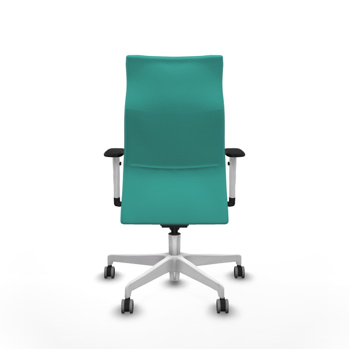 Piqueras Y Crespo Fauteuil Albacete, Similicuir Turquoise, Mécanisme Synchrone