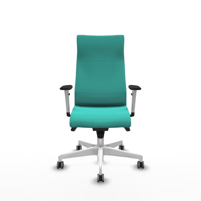 Piqueras Y Crespo Fauteuil Albacete, Similicuir Turquoise, Mécanisme Synchrone