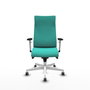 Piqueras Y Crespo Fauteuil Albacete, Similicuir Turquoise, Mécanisme Synchrone
