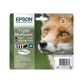 Epson Multipack T1285 - Cartouche d'encre 4 couleurs Noir Cyan Magenta Jaune - DURABrite Ultra - Réf. C13T12854012