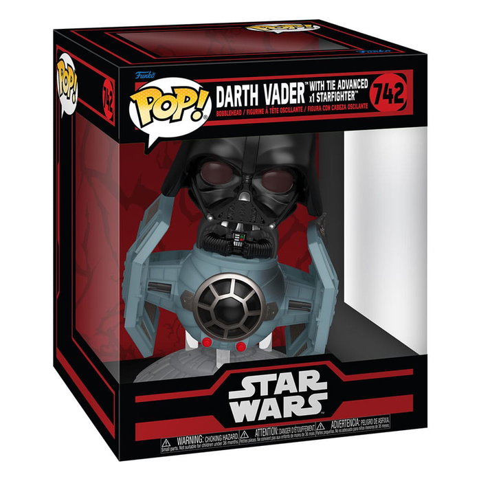 FUNKO POP! Rides Deluxe Star Wars Darth Vader avec TIE Advanced Starfighter