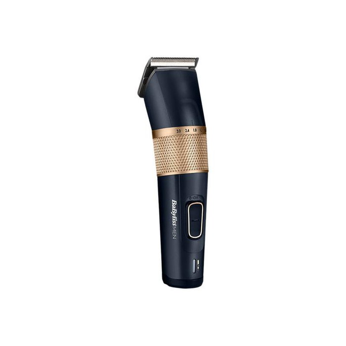 BaByliss Tondeuse à Cheveux Homme Lithium Power E986E - Noir Doré - Réglage de Longueur 0.6-28 mm