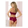 Seven Til Midnight Ensemble de Lingerie Bordeaux Taille L