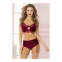 Seven Til Midnight Ensemble de Lingerie Bordeaux Taille L
