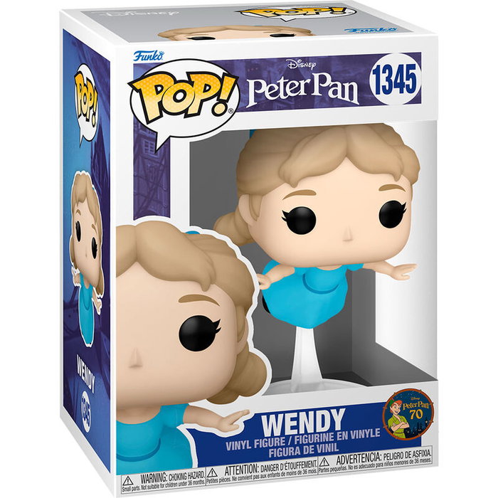 FUNKO POP Disney - Peter Pan 70th Anniversary - Figurine Wendy en Vinyl de 9 cm avec Boîte FUNKO POP Disney - Peter Pan 70th Anniversary - Figurine Wendy en Vinyl de 9 cm avec Boîte