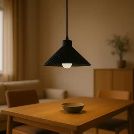 Lampe Suspendue Colt Noir/Noir/Noir Compatible LED E27 Design Moderne et Ajustable