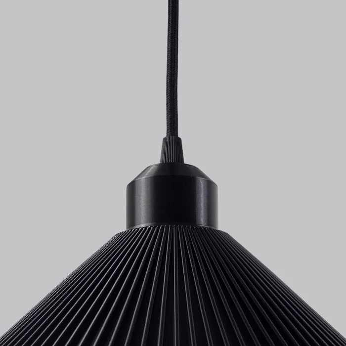 Lampe Suspendue Colt Noir/Noir/Noir Compatible LED E27 Design Moderne et Ajustable