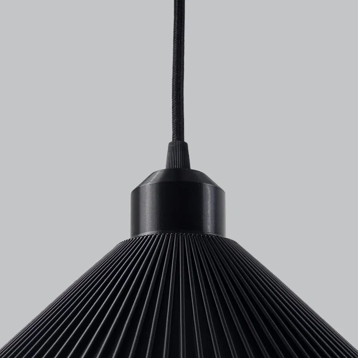 Lampe Suspendue Colt Noir/Noir/Noir Compatible LED E27 Design Moderne et Ajustable