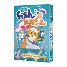 HeidelBar Games Fish & Katz HBFK01ES Jeu de Société Fish & Katz à partir de 6 Ans 2 à 6 Joueurs 20 Minutes