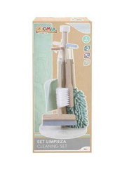 Woomax - Set de nettoyage en bois - 5 pièces - 19 x 19 x 43 cm