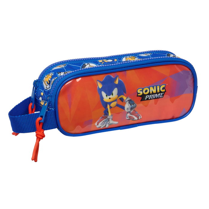 Trousse Fourre-Tout Double Sonic Prime Bleu 21 x 8 x 6 cm Trousse Fourre-Tout Double Sonic Prime Bleu 21 x 8 x 6 cm
