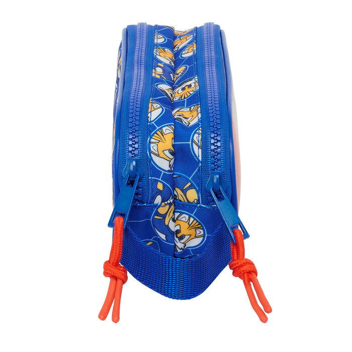 Trousse Fourre-Tout Double Sonic Prime Bleu 21 x 8 x 6 cm Trousse Fourre-Tout Double Sonic Prime Bleu 21 x 8 x 6 cm