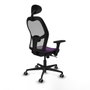 Piqueras y Crespo 3D036G1 Chaise de Bureau avec Appui-tête Violet