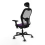 Piqueras y Crespo 3D036G1 Chaise de Bureau avec Appui-tête Violet