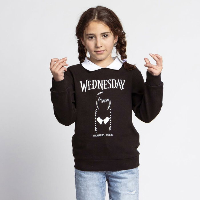 Wednesday Sweat-shirt sans capuche enfant Gris foncé 8 ans