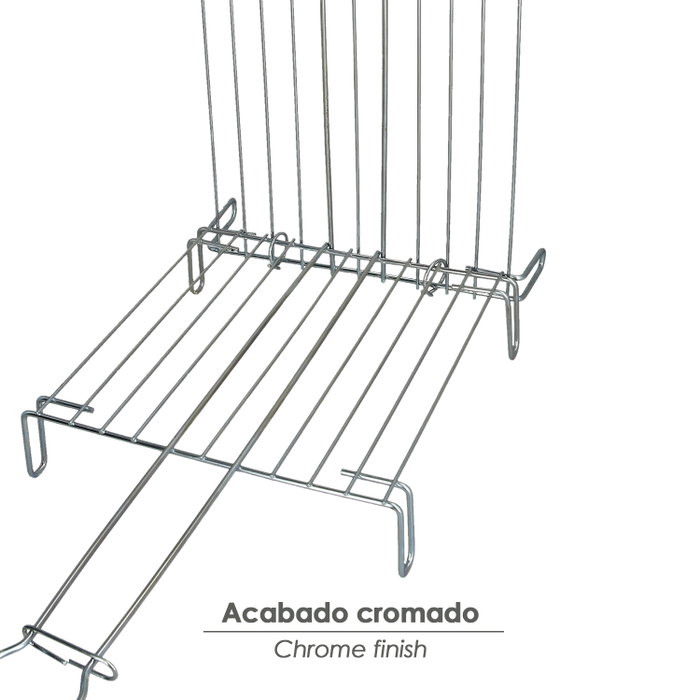 SATURNIA Grille barbecue double Nº 2 30x30 cm chromée SATURNIA Grille barbecue double Nº 2 30x30 cm chromée