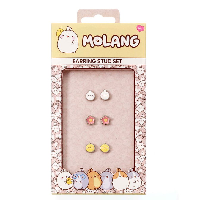 Molang pack 3 boucles d´oreilles Stud Molang and Piu Piu Molang pack 3 boucles d´oreilles Stud Molang and Piu Piu