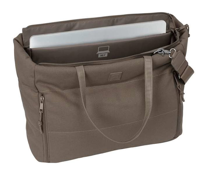 Safta Sac à dos pour ordinateur portable 14,1'' avec poche, 40x31x17 cm, gris Safta Sac à dos pour ordinateur portable 14,1'' avec poche, 40x31x17 cm, gris