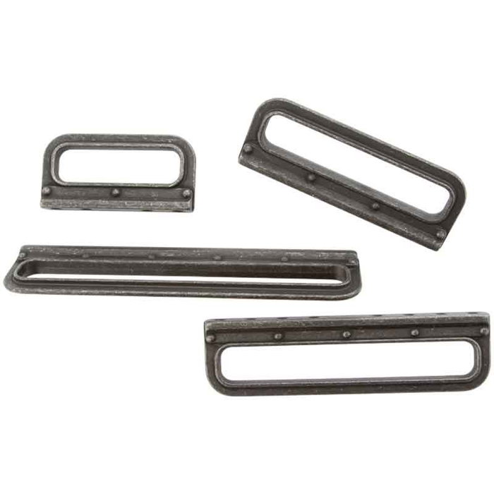 GIUSTI Poignée Zamak Aser Finition Noire Vintage Entraxe 64mm