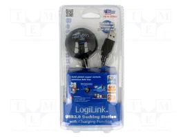 LOGILINK Câble USB 3.0 avec prise USB A et 2 socles USB A, noir, 1,5m