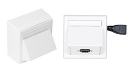 Vivolink Boîtier de connexion mural HDMI + AMP avec boîtier mural Thorsman