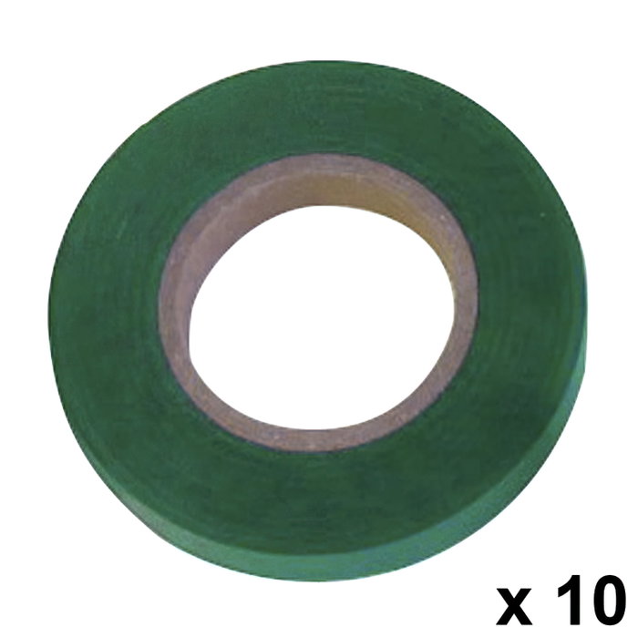 SATURNIA Ruban de Tuteurage Vert 11 x 0,15 mm x 26 m (Pack de 10 Rouleaux) SATURNIA Ruban de Tuteurage Vert 11 x 0,15 mm x 26 m (Pack de 10 Rouleaux)