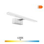 Edm Lampe LED murale ou miroir 6W 4000K 600lm Lumière du jour IP44 30x12,8x5,10cm