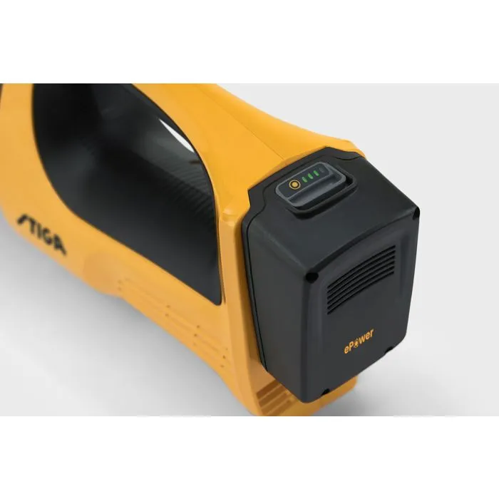 Stiga BL 100e Kit - Souffleur de jardin sans fil sur batterie 20V 4Ah, jusqu'à 40 min d'autonomie, vitesse variable 115 km/h, léger 2.1 kg, avec poignée ergonomique