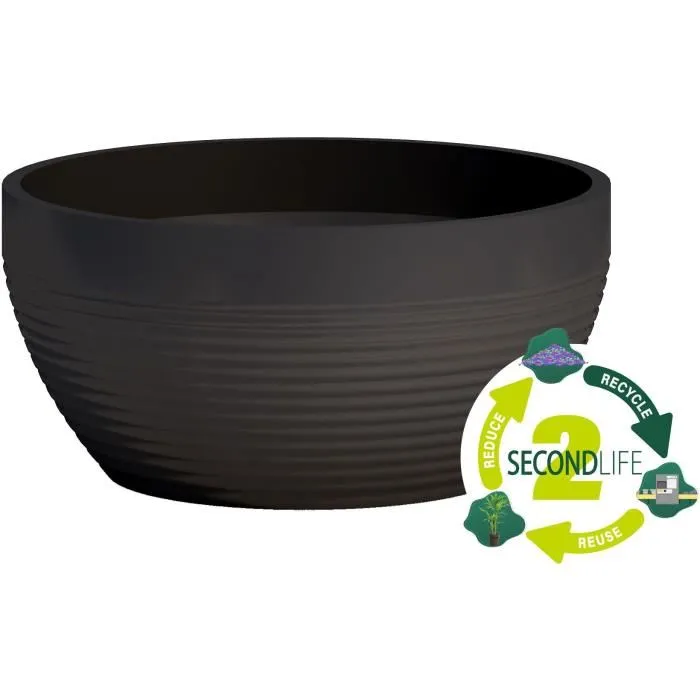 GARDEN ID - Coupe Green Care Impact Anthracite 35 x 16 cm - Résistant UV/Gel - Fabriqué à 100% matériaux recyclés - Garantie 10 ans GARDEN ID - Coupe Green Care Impact Anthracite 35 x 16 cm - Résistant UV/Gel - Fabriqué à 100% matériaux recyclés - Garantie 10 ans