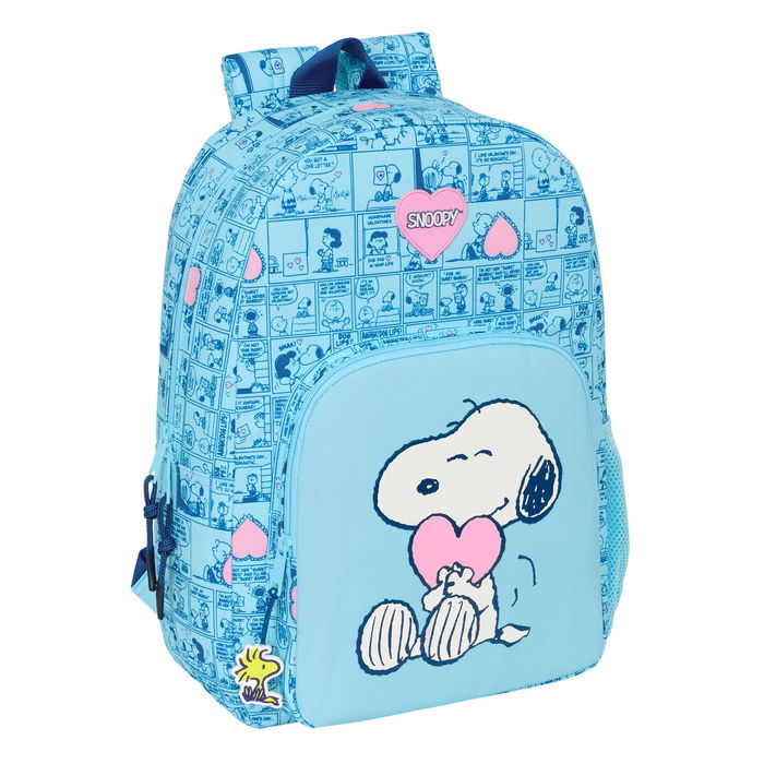Cartable Snoopy Love Bleu 30 x 46 x 14 cm