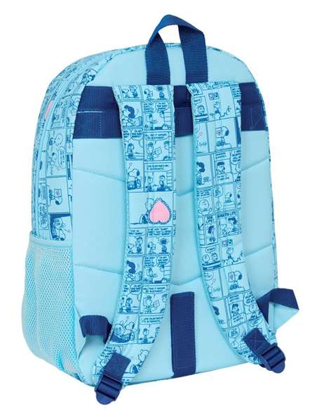 Safta Mochila Adapt.Carro Snoopy "Love" - Sac à dos transformable 30x46x14 cm pour enfant dès 3 ans