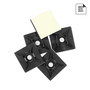 WOLFPACK LINEA PROFESIONAL Base Adhésive pour Colliers de Serrage 19x19 mm Noir, 100 Unités