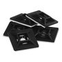 WOLFPACK LINEA PROFESIONAL Base Adhésive pour Colliers de Serrage 19x19 mm Noir, 100 Unités