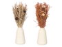 GIFTDECOR Lot de 12 Vases Hauts Assortis Naturel + Ocre