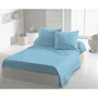 Home Linge Passion Drap Plat Microfibre Bleu Ciel 240 x 300 cm HP72101 - Pour Lit Deux Personnes