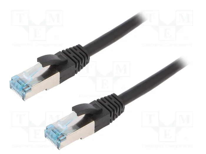 LOGILINK Cordon de raccordement S/FTP Cat 6a RJ45, 20m, noir LOGILINK Cordon de raccordement S/FTP Cat 6a RJ45, 20m, noir