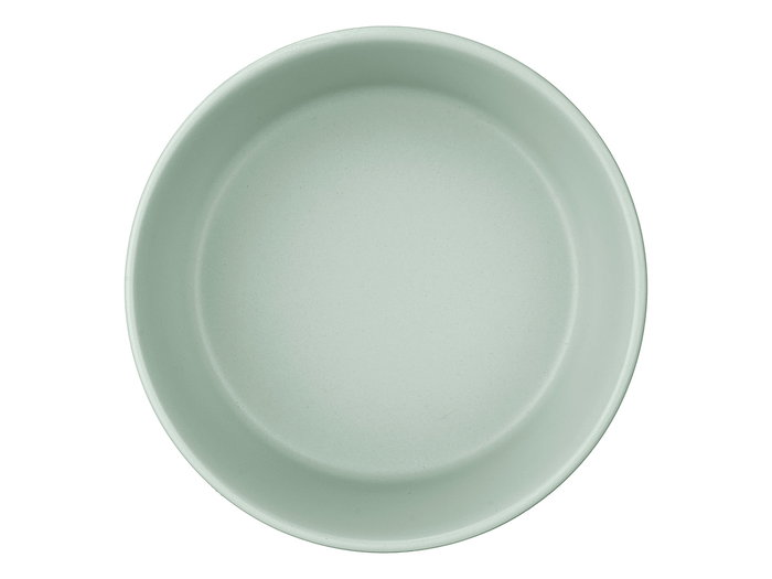 Vessia Assiette Creuse 15 cm Vert Lisse en Céramique (Set de 24)
