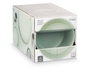Vessia Assiette Creuse 15 cm Vert Lisse en Céramique (Set de 24)