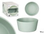 Vessia Assiette Creuse 15 cm Vert Lisse en Céramique (Set de 24)