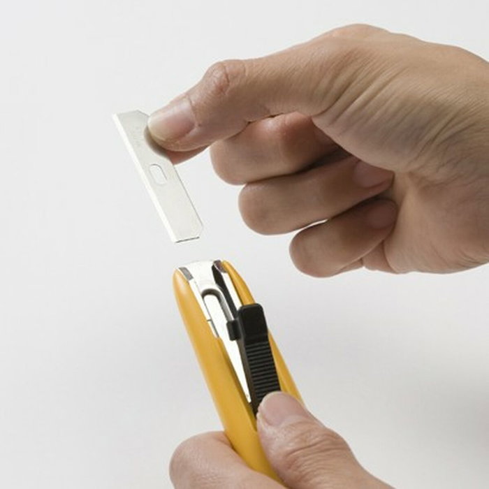 Cutter Olfa 12,5 X 0,4 MM Noir Acier inoxydable Plastique De Sécurité