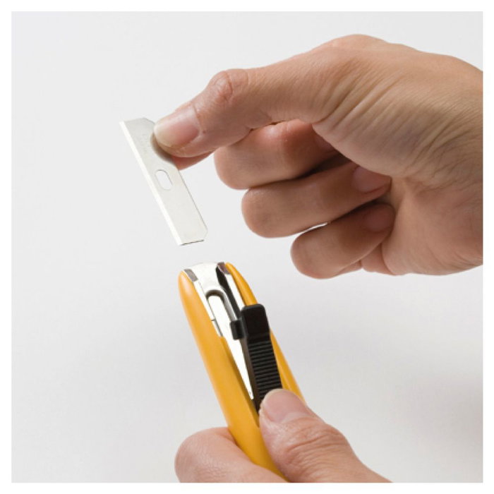 Cutter Olfa 12,5 X 0,4 MM Noir Acier inoxydable Plastique De Sécurité Cutter Olfa 12,5 X 0,4 MM Noir Acier inoxydable Plastique De Sécurité