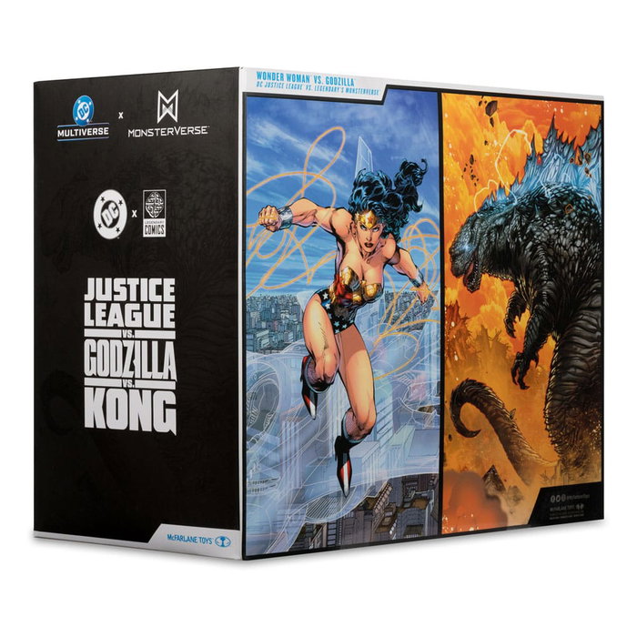 DC Justice League Monsterverse DC Multiverse pack de 2 figurines Wonder Woman Vs. Atomic Blast Godzilla 18 cm DC Justice League Monsterverse DC Multiverse pack de 2 figurines Wonder Woman Vs. Atomic Blast Godzilla 18 cm