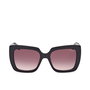 Guess Gafas GU7889 01T Lunettes de Soleil Femme Carrées Monture Noir Brillant Verres Bordeaux Dégradé 53mm
