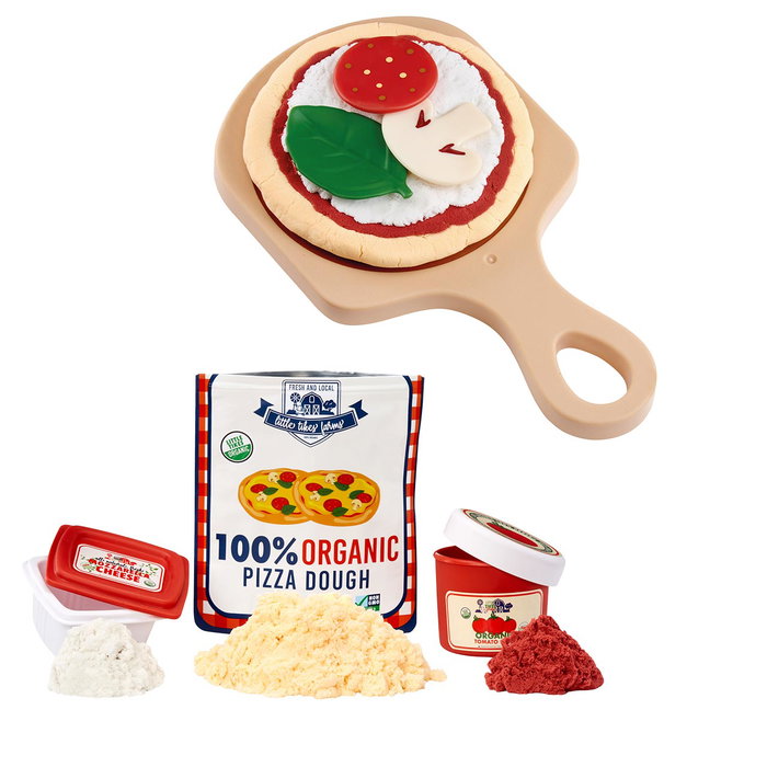 Little Tikes - Kit Pizza Creative Chefs 488771 - Jeu de cuisine réaliste avec four à pizza lumineux, pâte et accessoires - Jouet éducatif pour enfants de 3 ans et plus