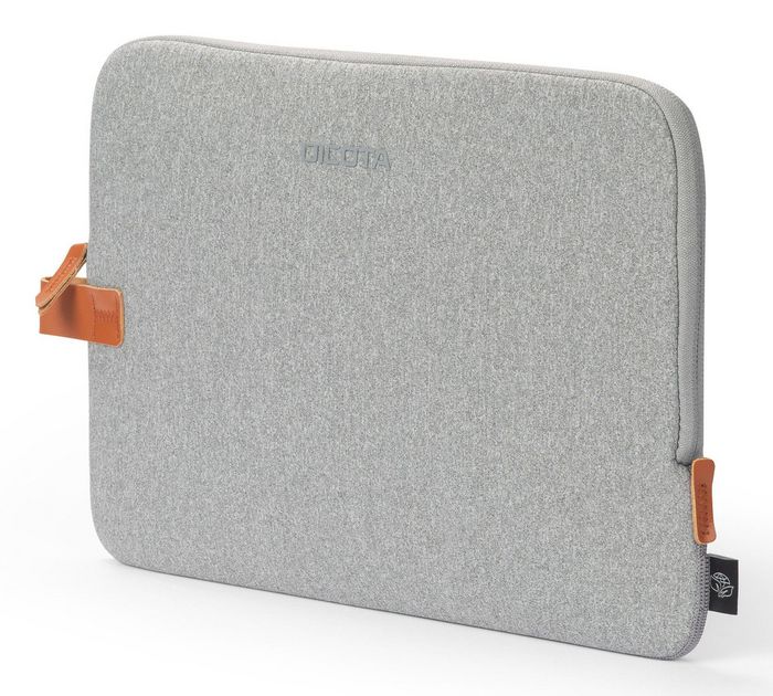 Dicota Skin URBAN Housse protectrice grise pour MacBook 16" - Protection sur mesure, doublure douce, matériau déperlant, fabriqué à partir de bouteilles PET recyclées