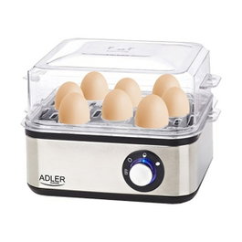 Adler Ad4486 Cuiseur à œufs en acier inoxydable jusqu'à 8 œufs