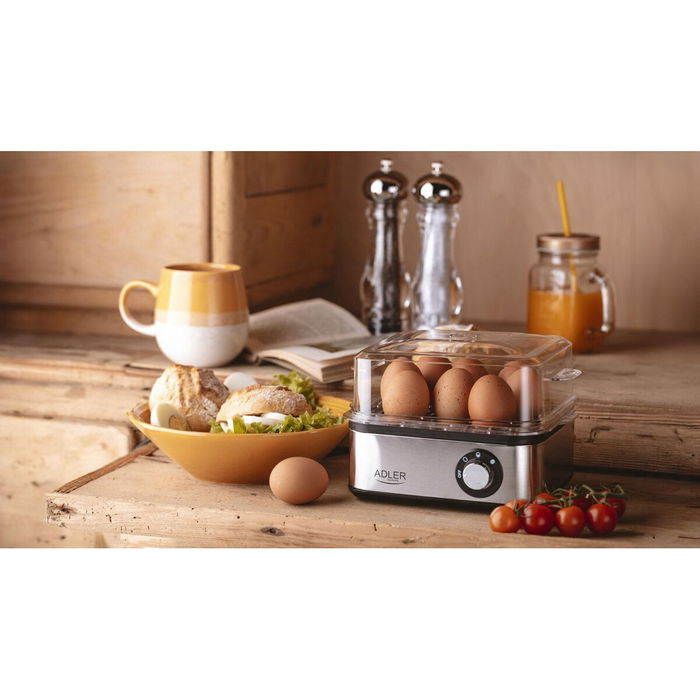 Bouilloire à œufs Adler AD 4486 Noir Argenté
